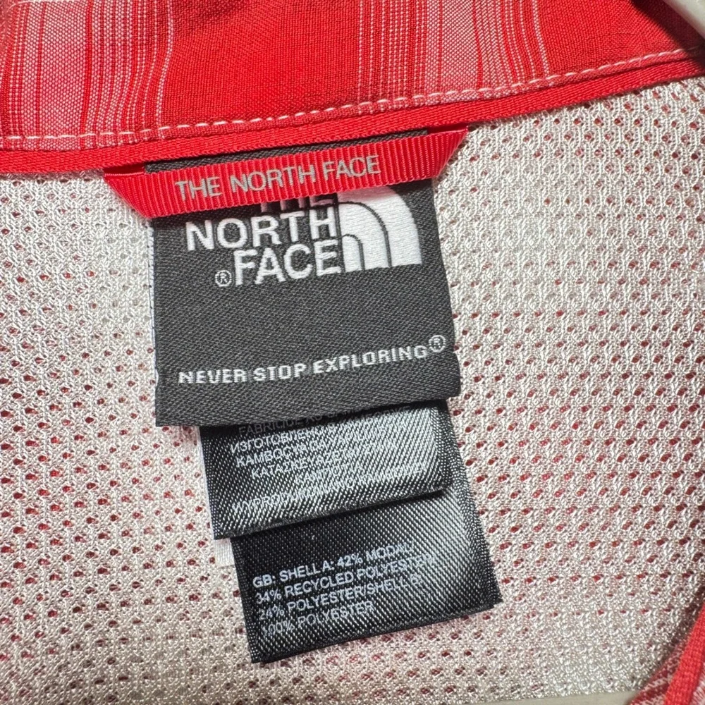 The North Face Mens Plaid Short Sleeve Button Up Shirt Red‎ White Outdoor M